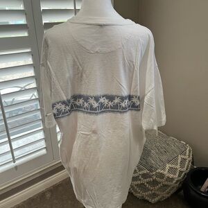 Newport White Cotton T-Shirt